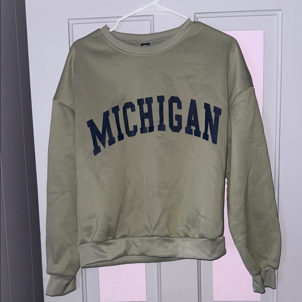shein michigan crewneck